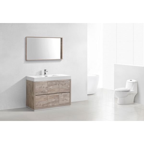 KubeBath FMB48 Bliss 48 Inch Free Standing Modern Bathroom Vanity