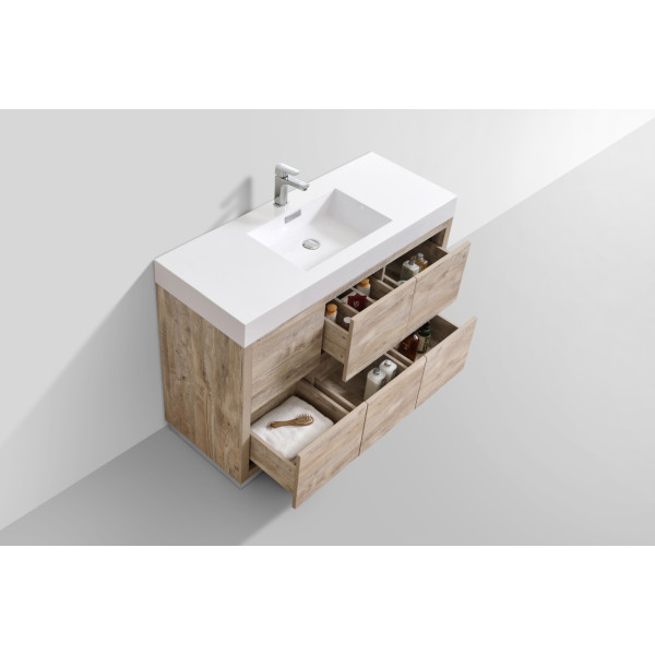 KubeBath FMB48 Bliss 48 Inch Free Standing Modern Bathroom Vanity
