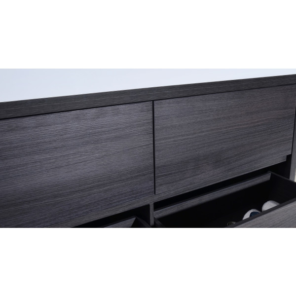 KubeBath FMB60D Bliss 60" Double Sink Free Standing Modern Bathroom Vanity