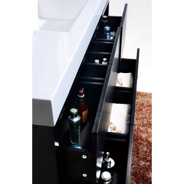 KubeBath FMB60S Bliss 60" Single Sink Free Standing Modern Bathroom Vanity