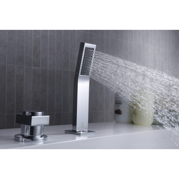 ANZZI FR-AZ044CH Guaira Waterfall Deck Mount Roman Tub Faucet In Chrome