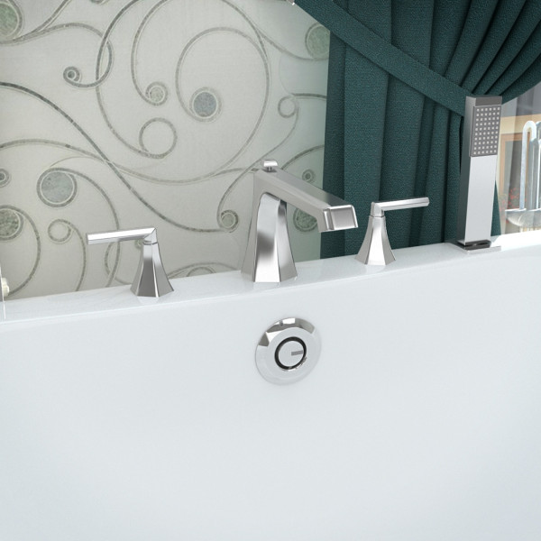 ANZZI FR-AZ574 Shine Series Deck Mount Roman Tub Faucet In Polished Chrome