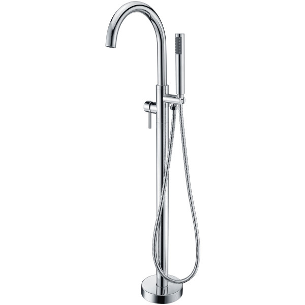 ANZZI FS-AZ0025 Kros Floor Mount Claw Foot Tub Faucet With Hand Shower