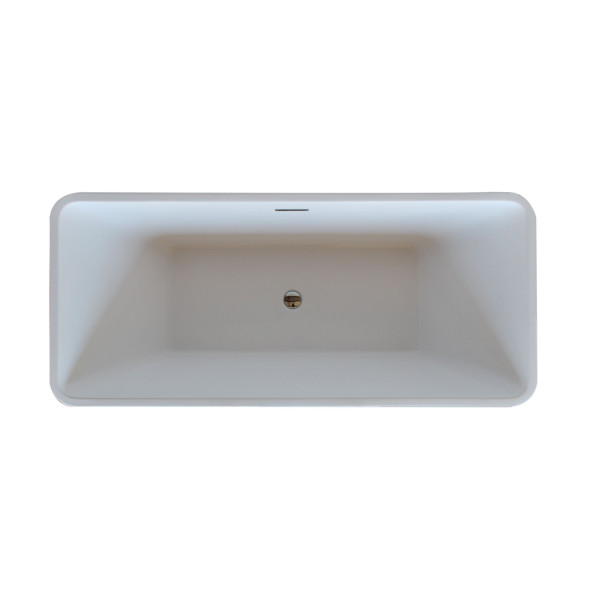 Anzzi FT-AZ006 Arden 5.5 ft. Center Drain Freestanding Bathtub Glossy White