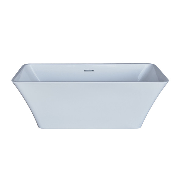 Anzzi FT-AZ006 Arden 5.5 ft. Center Drain Freestanding Bathtub Glossy White