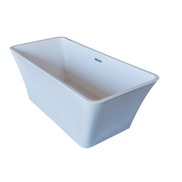 Anzzi FT-AZ006 Arden 5.5 ft. Center Drain Freestanding Bathtub Glossy White