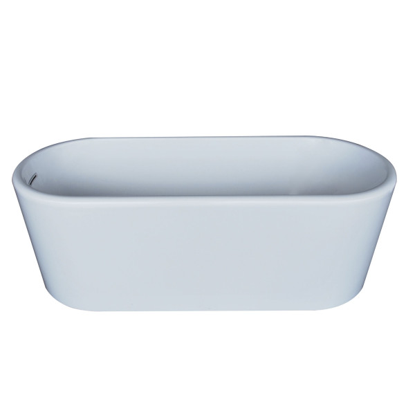 ANZZI FT-AZ008 Century Reversible Drain Freestanding Bathtub Glossy White