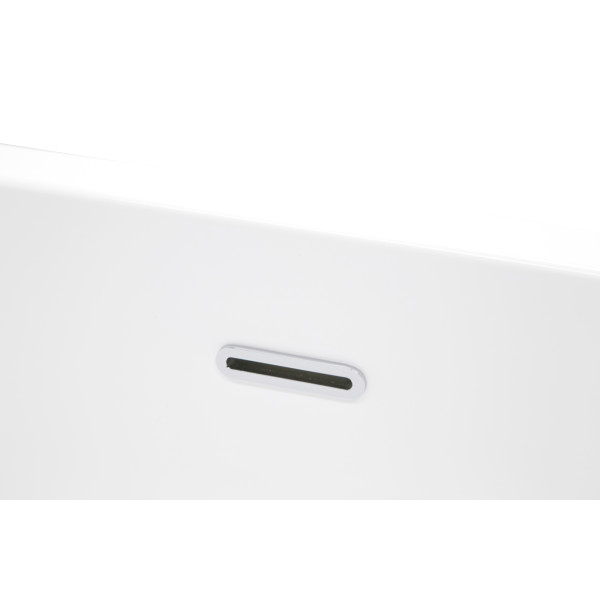 ANZZI FT-AZ068 Nimbus Center Drain Freestanding Bathtub in Glossy White