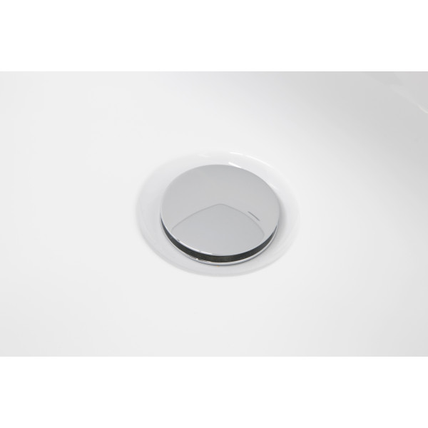 ANZZI FT-AZ068 Nimbus Center Drain Freestanding Bathtub in Glossy White