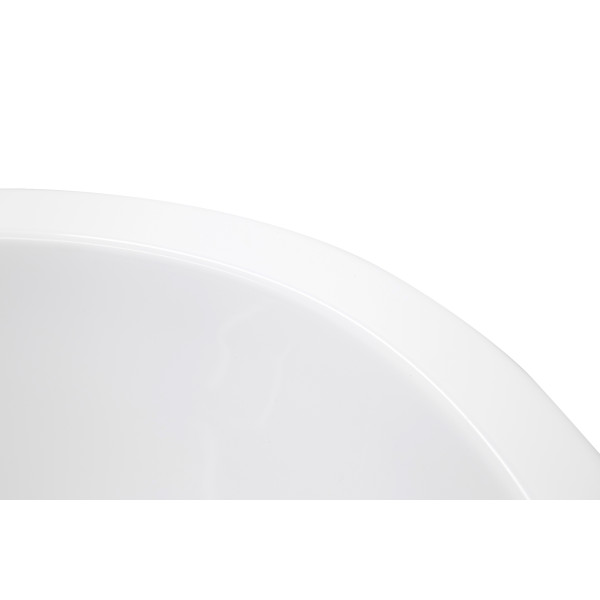 ANZZI FT-AZ068 Nimbus Center Drain Freestanding Bathtub in Glossy White