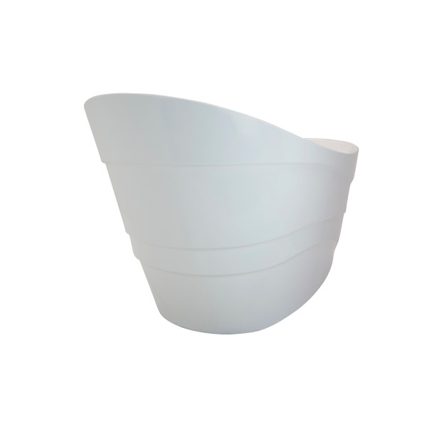 ANZZI FT-AZ084 Stratus Reversible Drain Freestanding Bathtub Glossy White