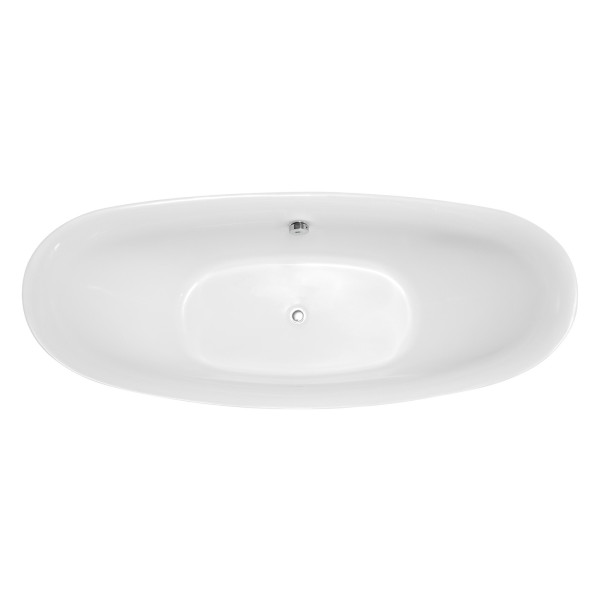 ANZZI FT-AZ091 Reginald Series 5.67 ft. Freestanding Bathtub in White