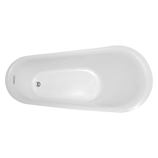 ANZZI FT-AZ092 Maple Series 5.58 ft. Freestanding Bathtub in White