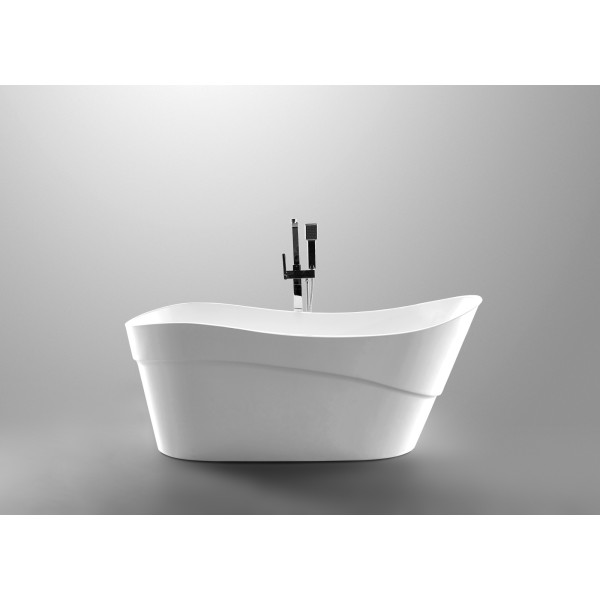 ANZZI FT-AZ094 Kahl Series 5.58 ft. Freestanding Bathtub in White