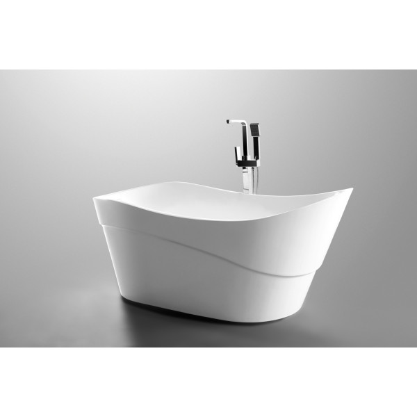 ANZZI FT-AZ094 Kahl Series 5.58 ft. Freestanding Bathtub in White