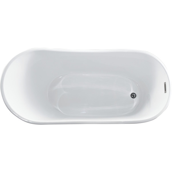 ANZZI FT-AZ094 Kahl Series 5.58 ft. Freestanding Bathtub in White