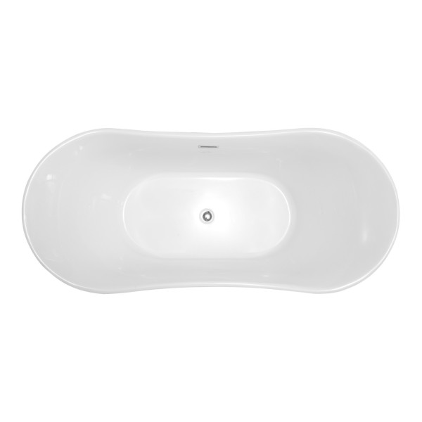ANZZI FT-AZ096 Eft Series 5.58 ft. Freestanding Bathtub in White