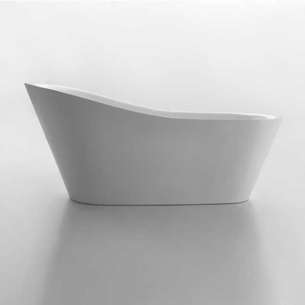 ANZZI FT-AZ106 Arges Reversible Drain Freestanding Bathtub in Glossy White