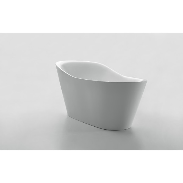ANZZI FT-AZ106 Arges Reversible Drain Freestanding Bathtub in Glossy White