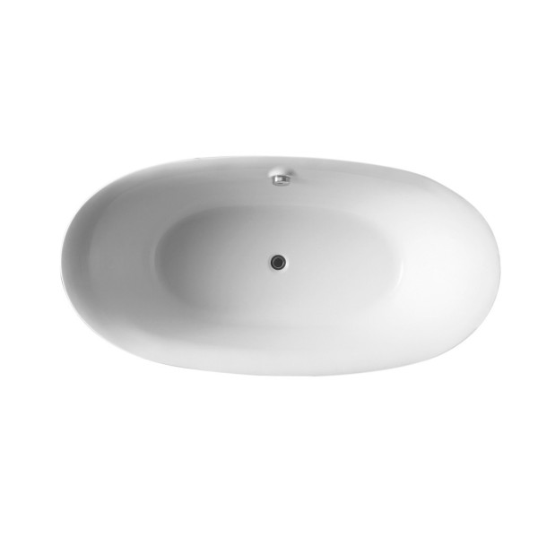 ANZZI FT-AZ107 Adze Series 5.9 ft. Freestanding Bathtub in White