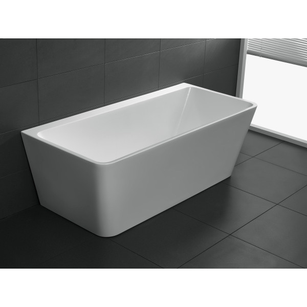 ANZZI FT-AZ109 Strait Series 5.58 ft. Freestanding Bathtub in White