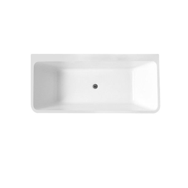 ANZZI FT-AZ109 Strait Series 5.58 ft. Freestanding Bathtub in White