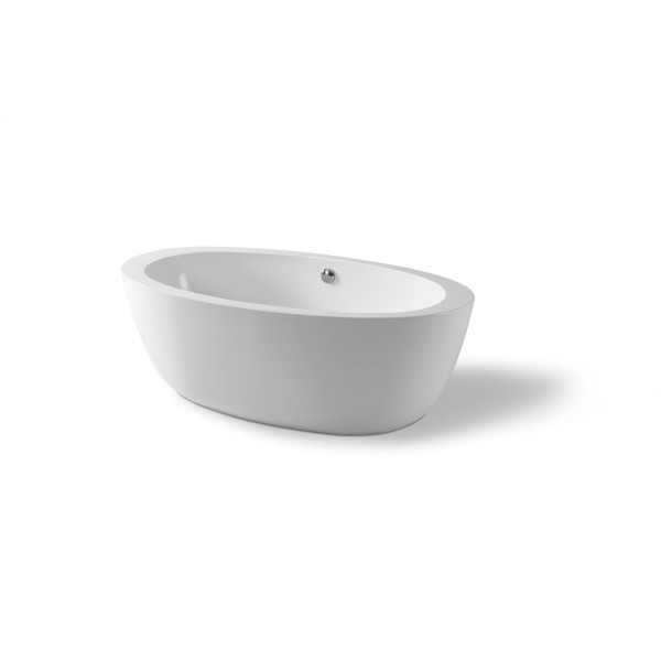 ANZZI FT-AZ111 Yield Series 5.58 ft. Freestanding Bathtub in White