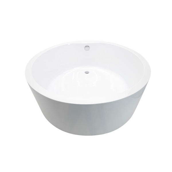 ANZZI FT-AZ300 Rotunda Reversible Drain Freestanding Bathtub Glossy White