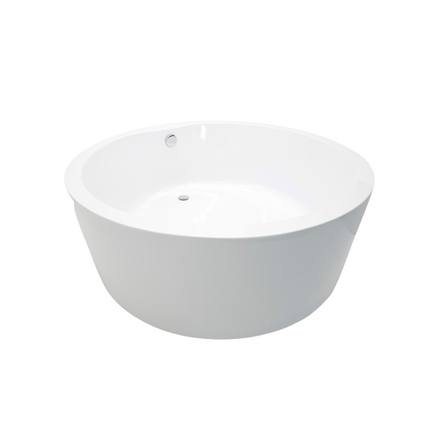 ANZZI FT-AZ300 Rotunda Reversible Drain Freestanding Bathtub Glossy White