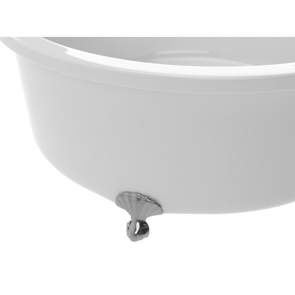 ANZZI FT-AZ302 Cantor Series 4.9 ft. Clawfoot Non-Whirlpool Bathtub - White