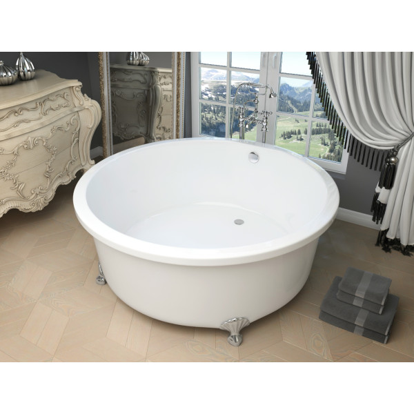 ANZZI FT-AZ302 Cantor Series 4.9 ft. Clawfoot Non-Whirlpool Bathtub - White