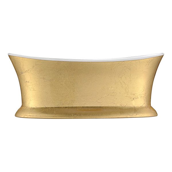 ANZZI FT-AZ537 Queen Series 5.74 ft. Freestanding Bathtub in Locket Gold
