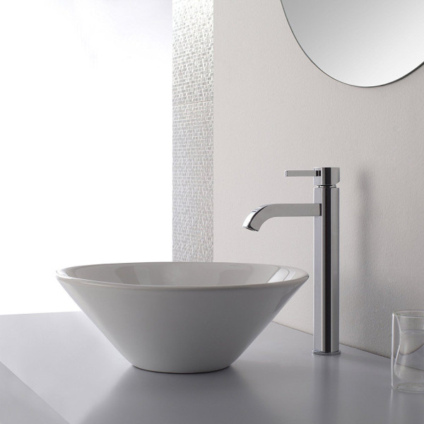 Kraus FVS-1007 Ramus Solid Brass Single Lever Handle Vessel Faucet