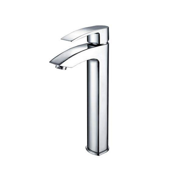 Kraus FVS-1810-PU-10CH Visio Chrome Vessel Faucet with Matching Drain