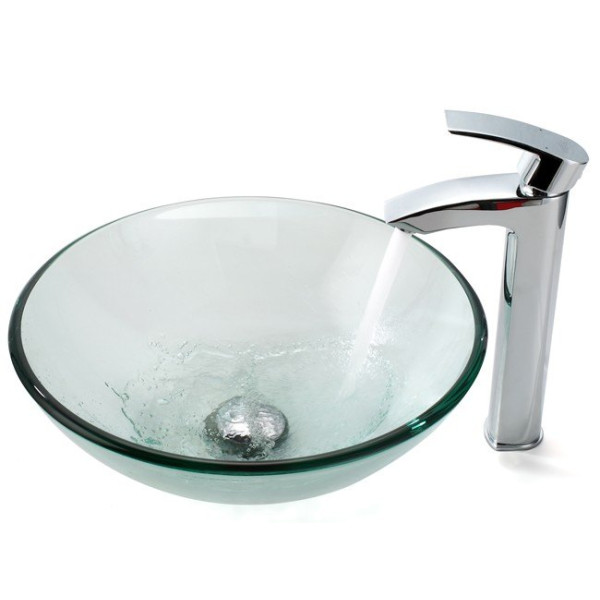 Kraus FVS-1810CH Visio Solid Brass Single Lever Vessel Faucet in Chrome