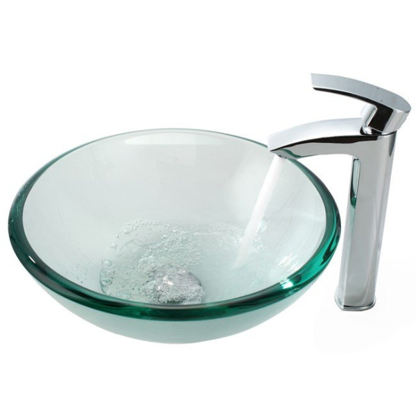 Kraus FVS-1810CH Visio Solid Brass Single Lever Vessel Faucet in Chrome