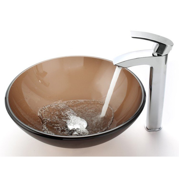 Kraus FVS-1810CH Visio Solid Brass Single Lever Vessel Faucet in Chrome