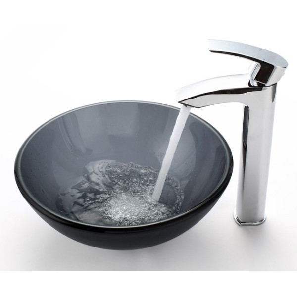 Kraus FVS-1810CH Visio Solid Brass Single Lever Vessel Faucet in Chrome