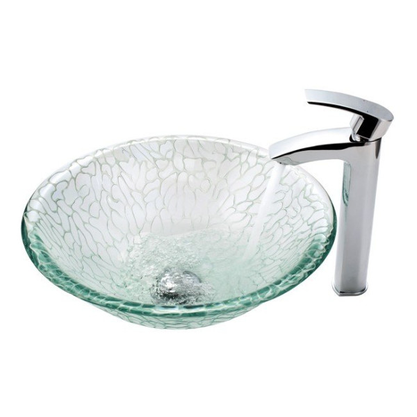 Kraus FVS-1810CH Visio Solid Brass Single Lever Vessel Faucet in Chrome
