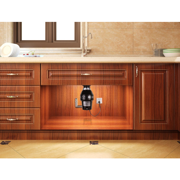 ANZZI GD-AZ012 Black MEDUSA Series 1/2 HP Continuous Feed Garbage Disposal