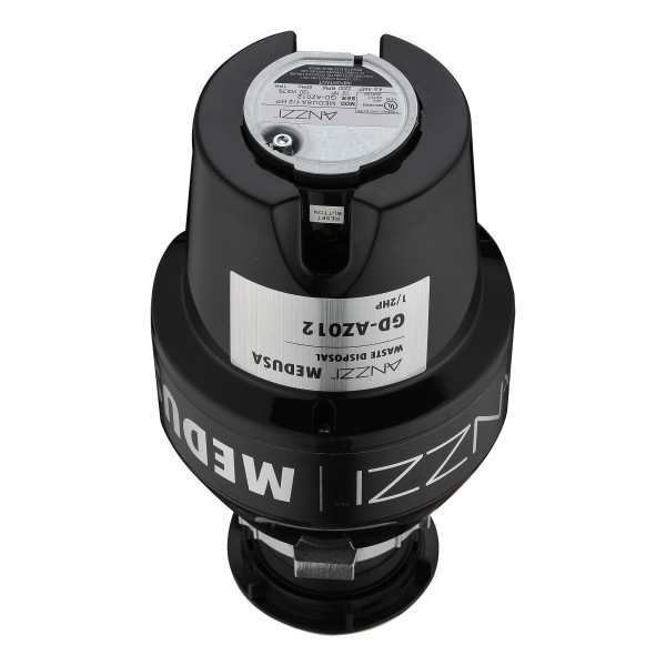 ANZZI GD-AZ012 Black MEDUSA Series 1/2 HP Continuous Feed Garbage Disposal