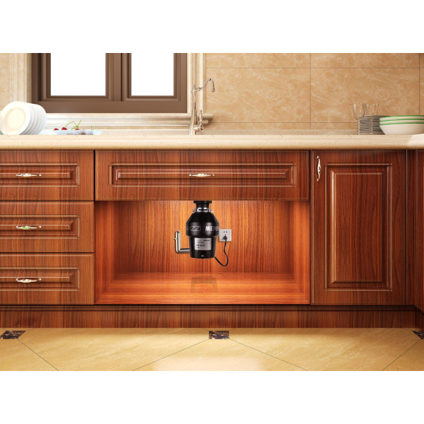 ANZZI GD-AZ034 MEDUSA Series 3/4 HP Continuous Garbage Disposal In Black