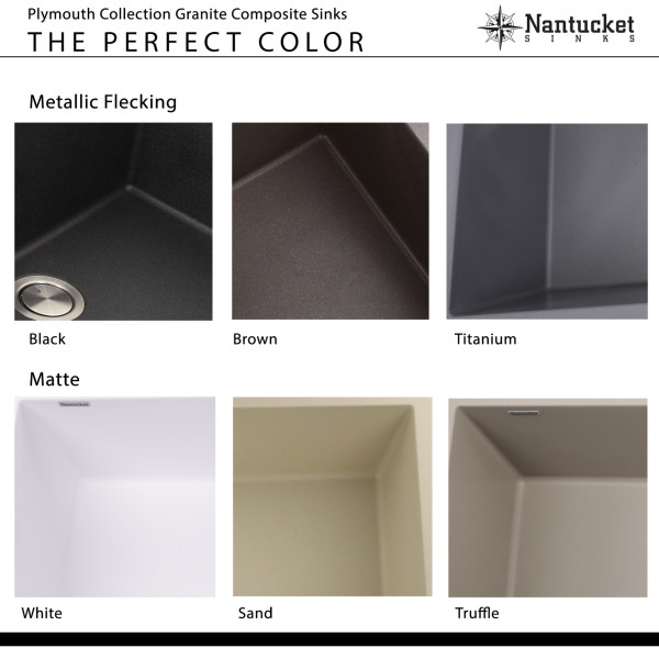 Nantucket Sinks PR3420PS Large Double Bowl Prep Station Granite Composite