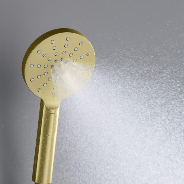 KIBI HS1001BG Circular 3 Settings ABS Handheld Shower Head
