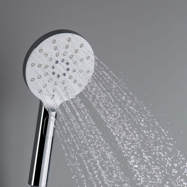 KIBI HS1001CH Circular 3 Settings ABS Handheld Shower Head