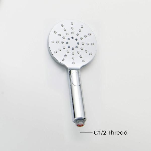 KIBI HS1001CH Circular 3 Settings ABS Handheld Shower Head