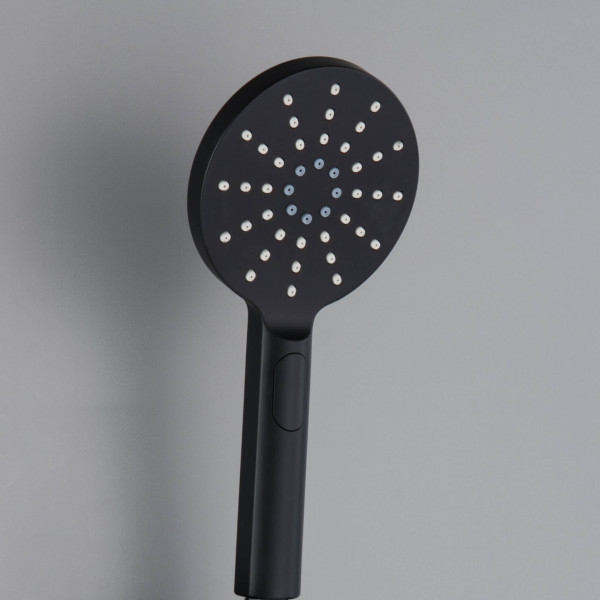 KIBI HS1001MB Circular 3 Settings ABS Handheld Shower Head