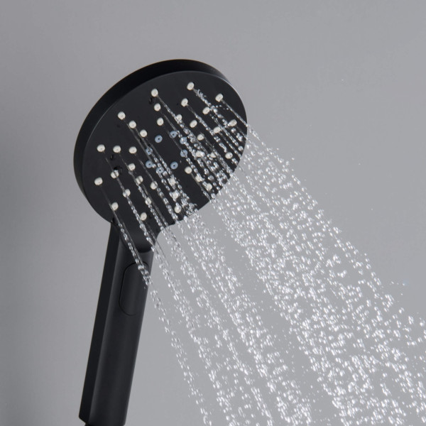 KIBI HS1001MB Circular 3 Settings ABS Handheld Shower Head