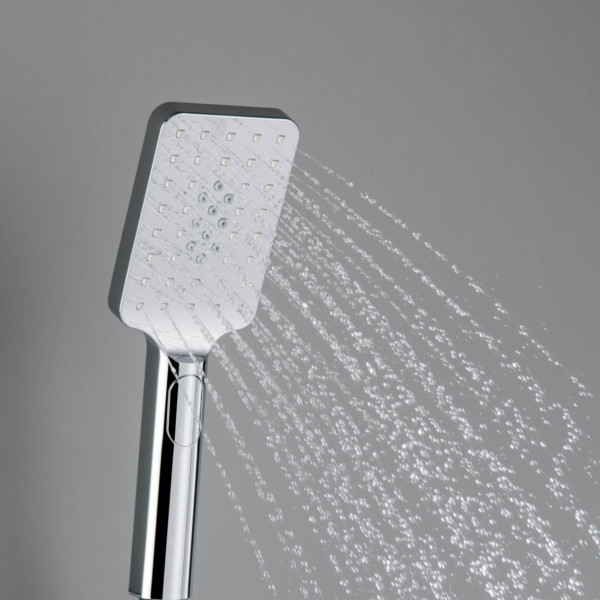 KIBI HS1002CH Cube 3 Settings ABS Handheld Shower Head