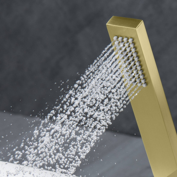 KIBI HS1004BG Cube Metal Handheld Shower Head